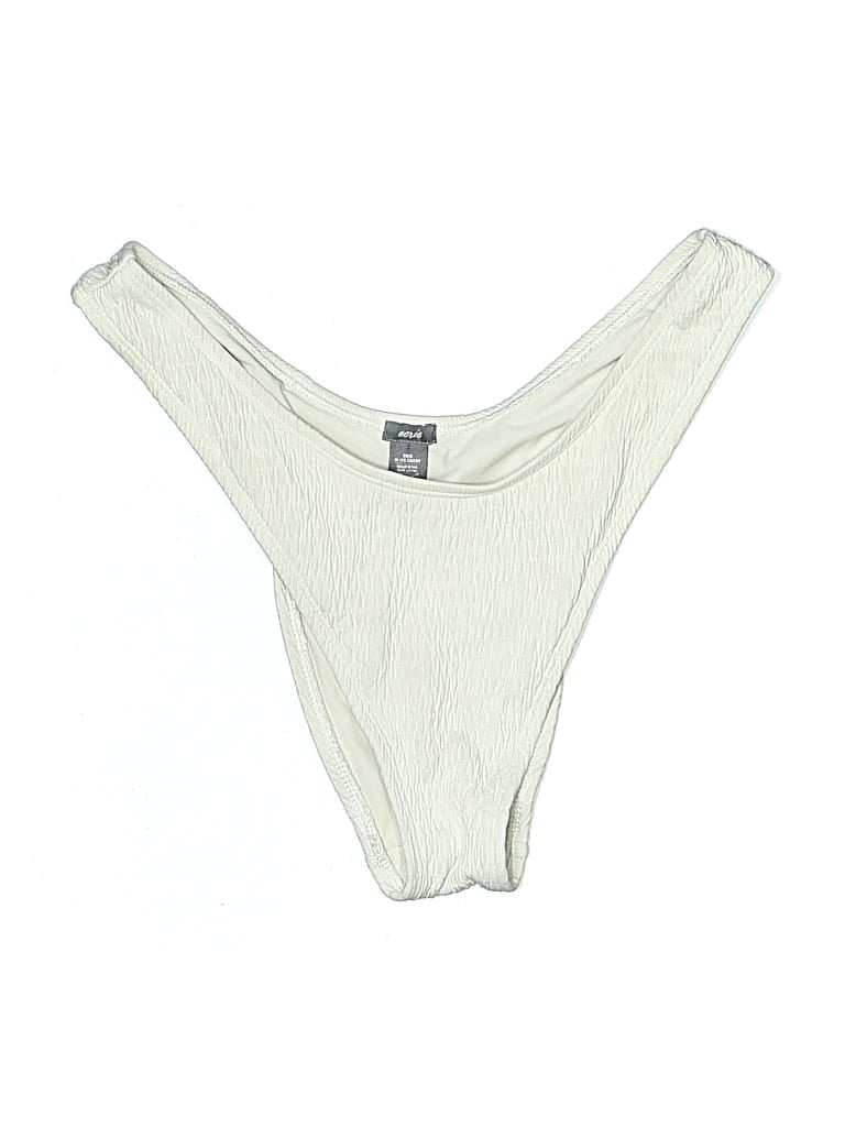Pre-owned Aerie Swimsuit Bottoms In White
