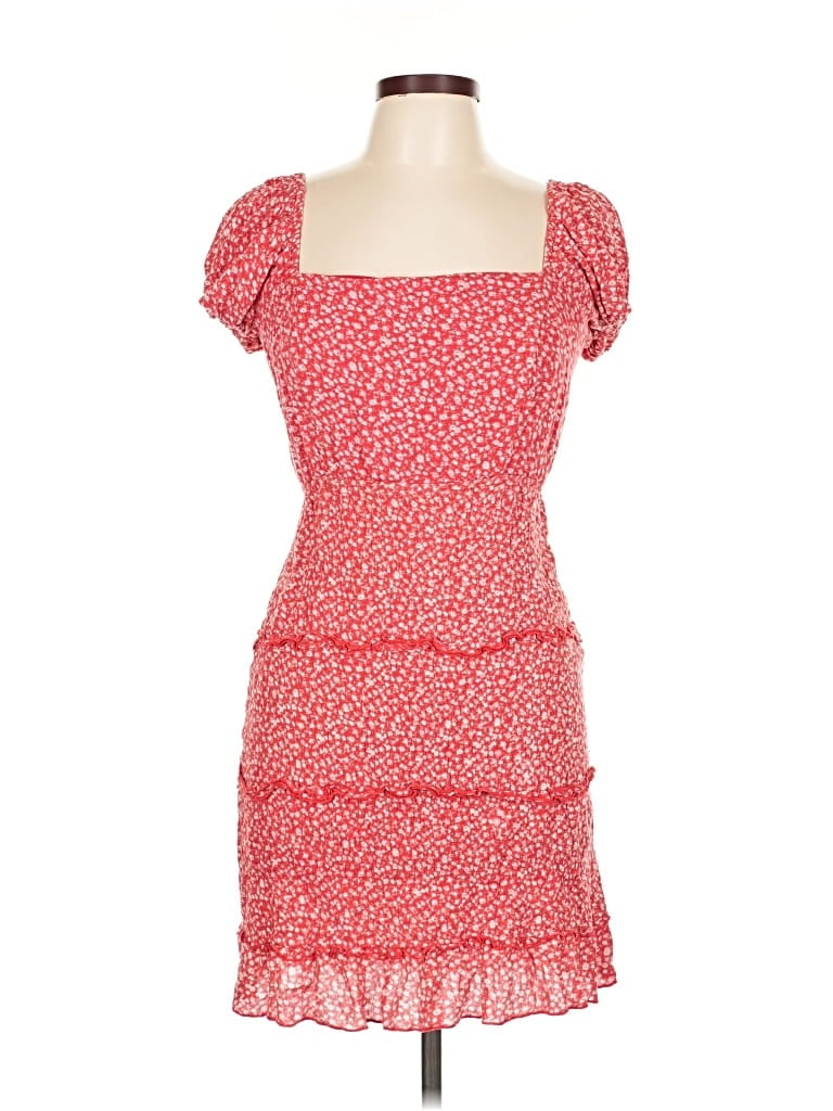 Pre-owned Sim & Sam Cocktail Dress In Red