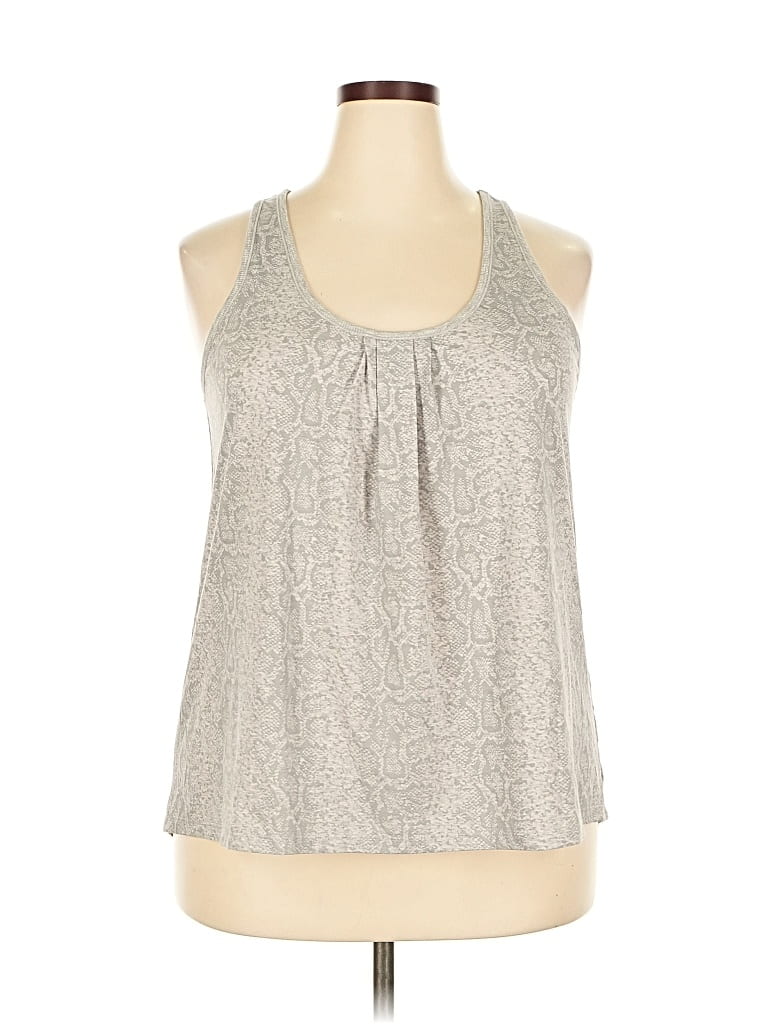 Bare Necessities Tank Top Gray Halter Neckline Tops In Gray