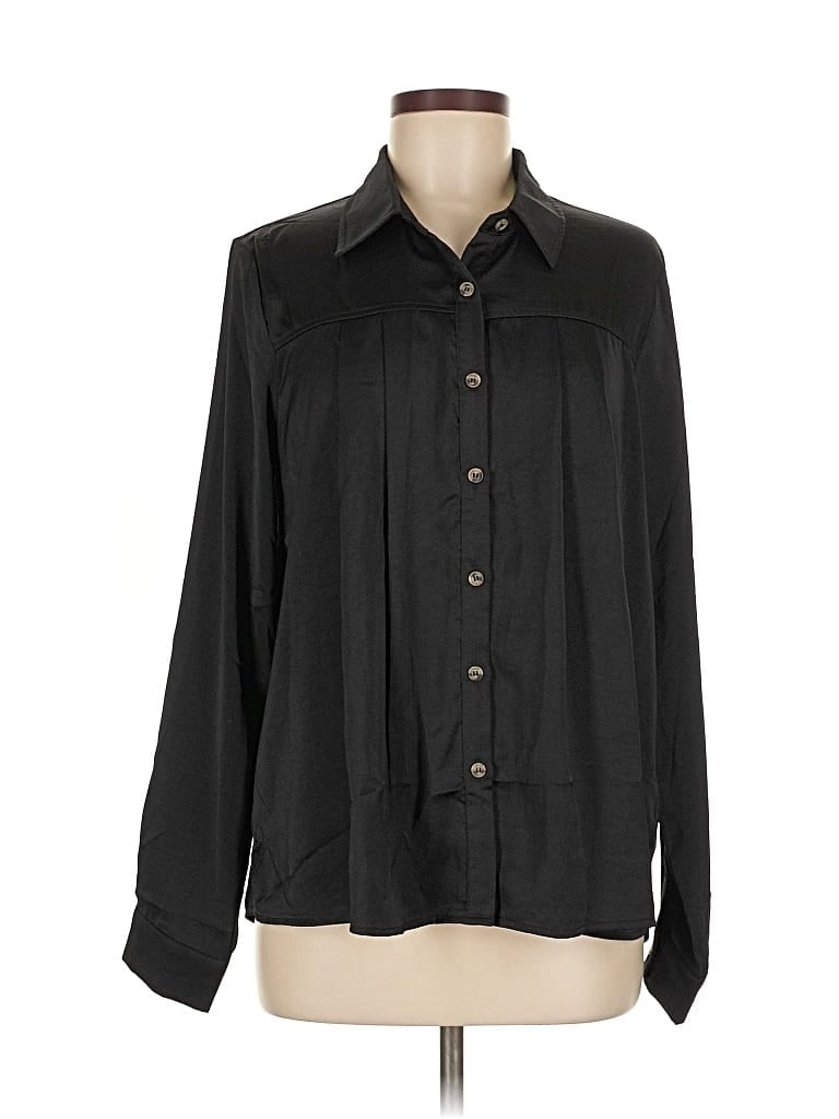 MYSTREE Pre-owned Long Sleeve Blouse In Black
