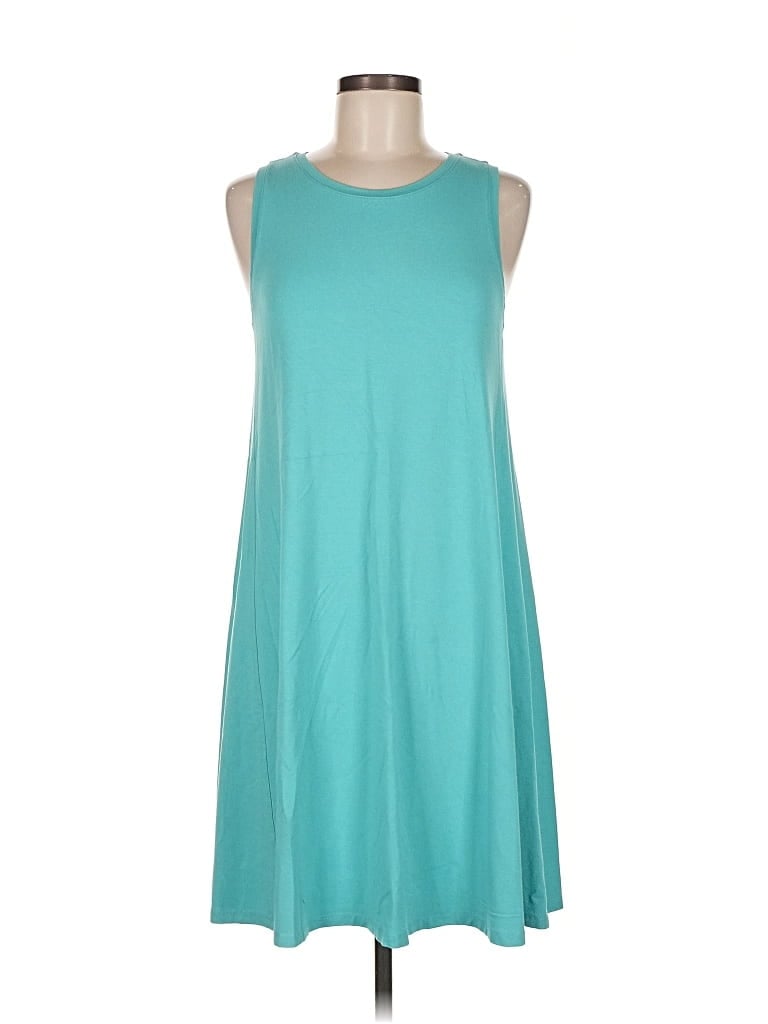 Pre-owned Ann Taylor Loft Outlet Casual Dress In Blue