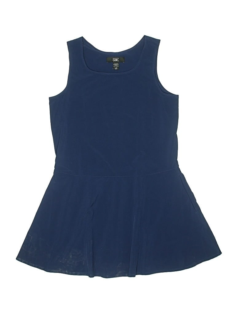 Pre-owned Athleta Girl Kids' Dress In Blue
