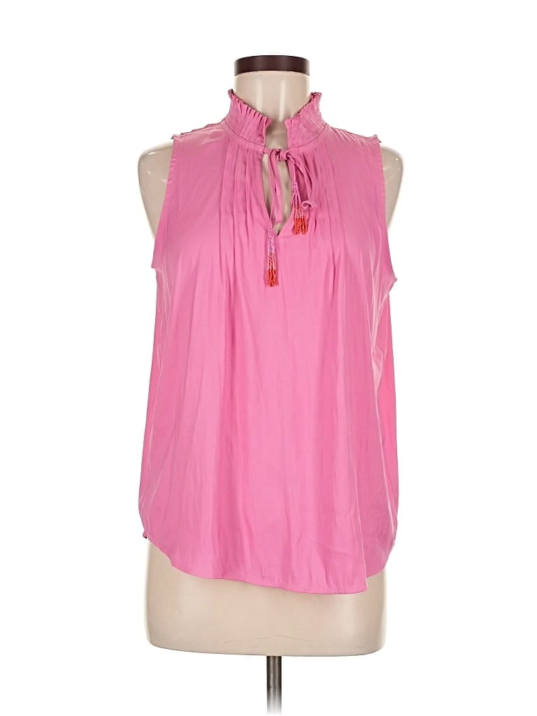 Pre-owned Ann Taylor Loft Sleeveless Blouse In Pink