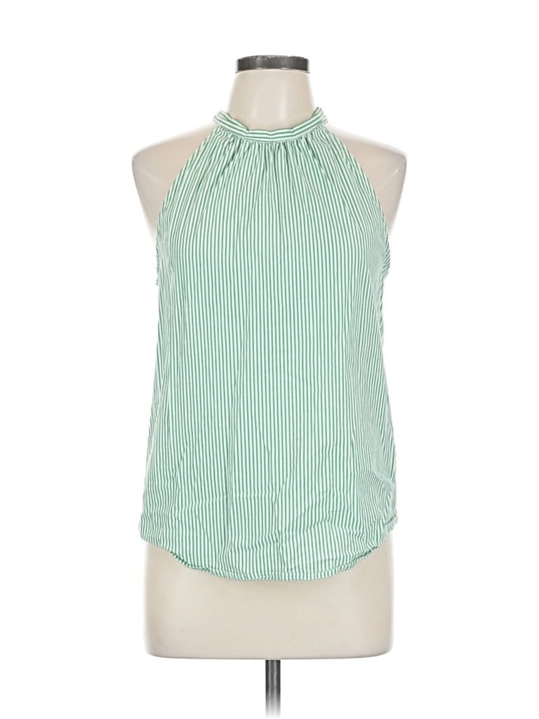 Pre-owned J. By J.crew Sleeveless Blouse In Green