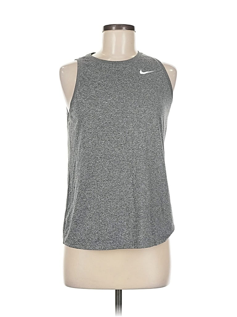 NIKE Pre-owned Active Tank Top In Silver