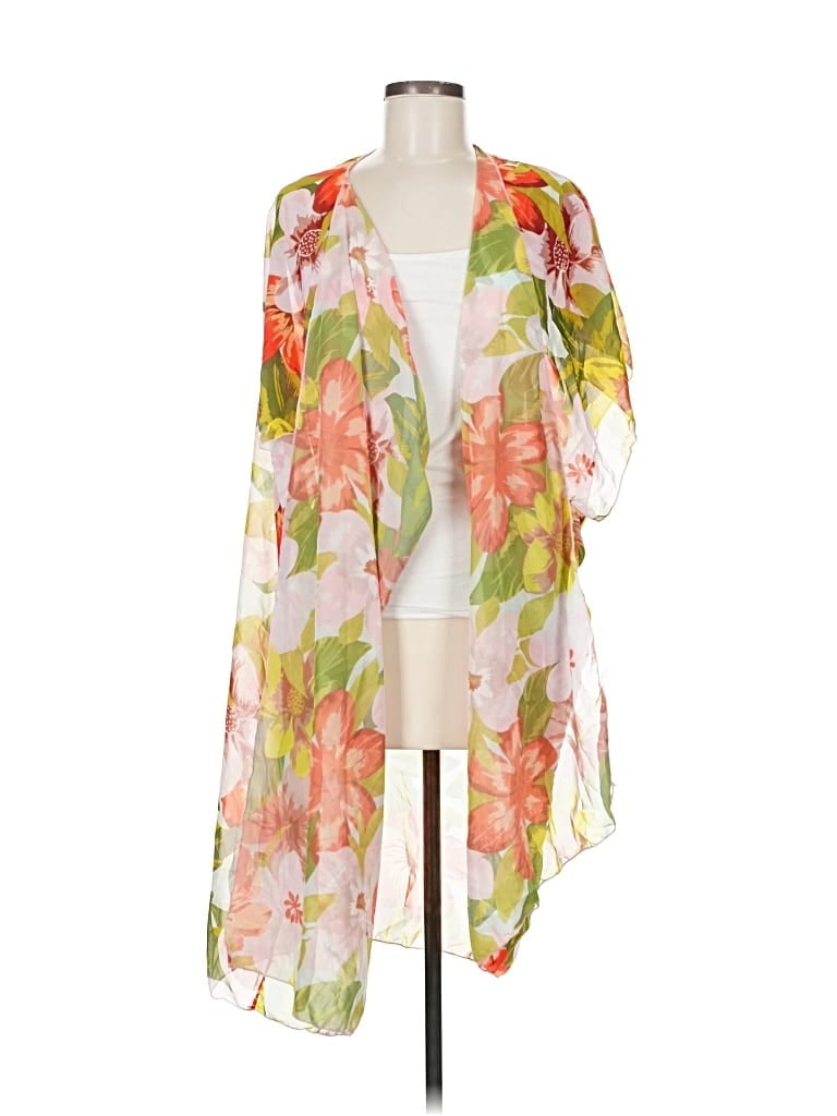 Pre-owned Unbranded Kimono In Orange