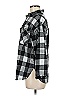 rue21 100% Polyester Black Long Sleeve Button-Down Shirt Size M - photo 5