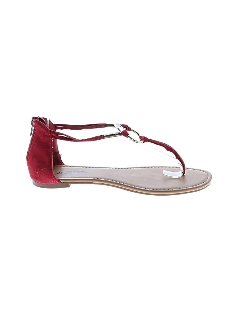 Pre-owned Just Fab Sandals In Red