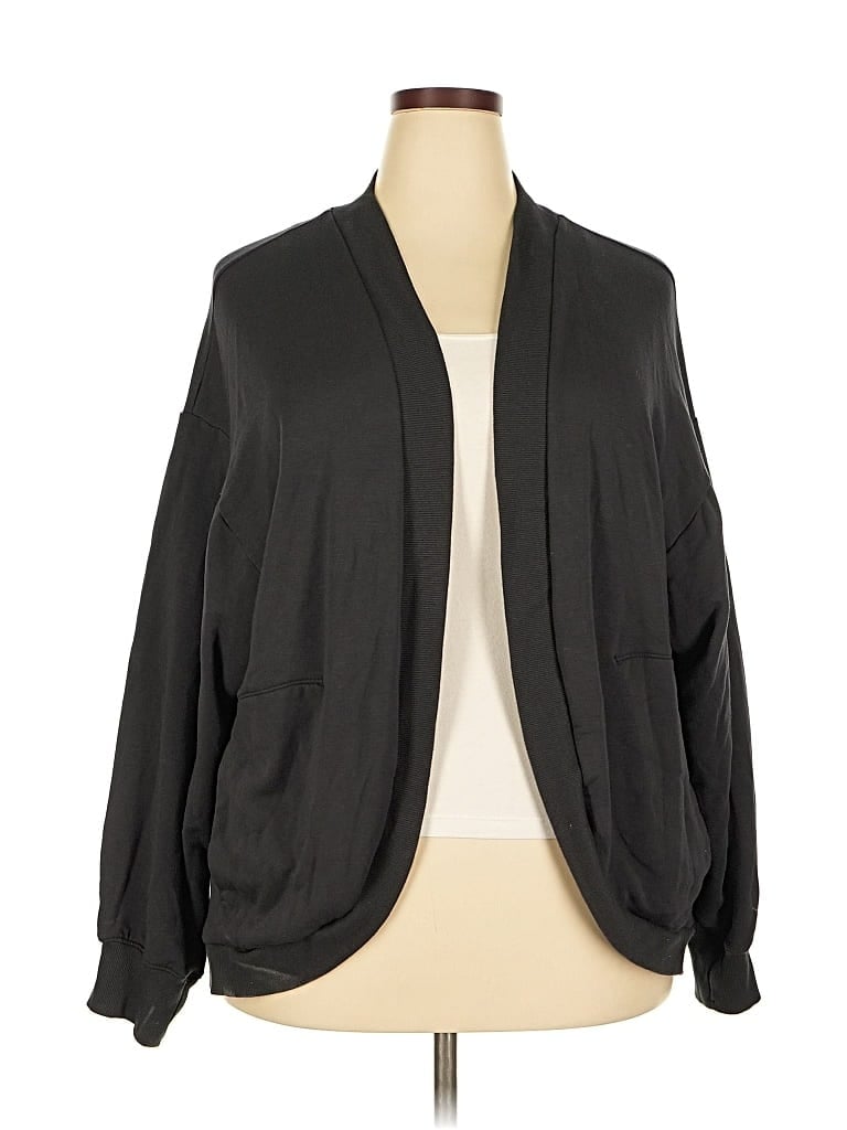 Pre-owned All In Motion Cardigan Sweater In Black