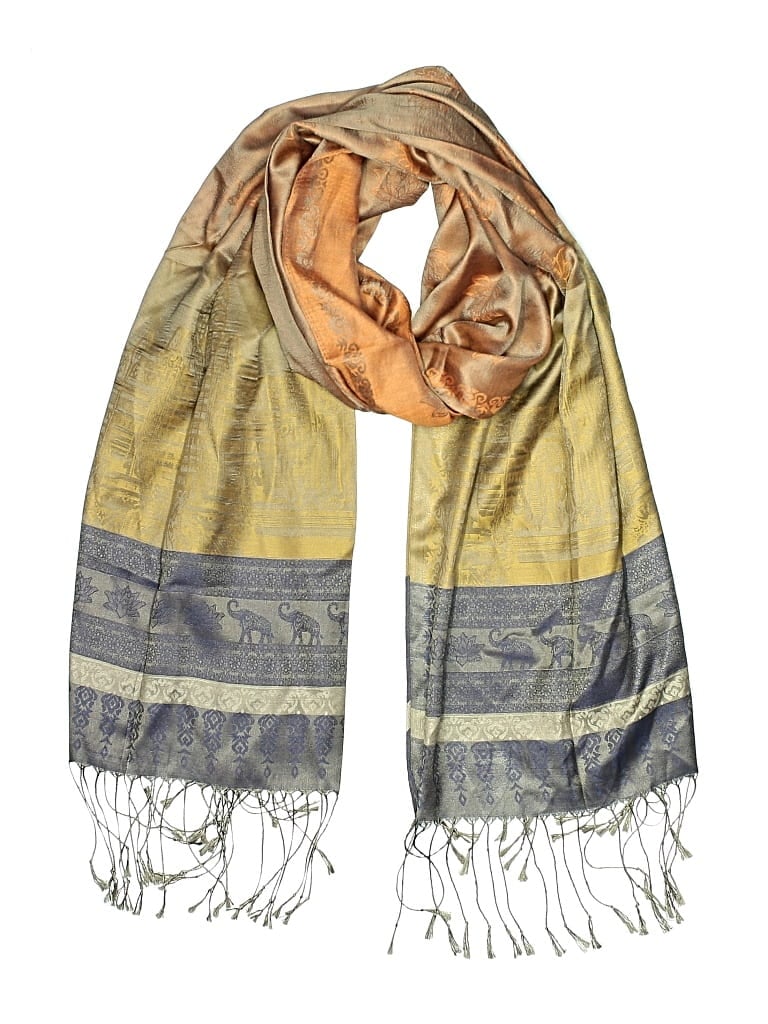 Pre-owned Unbranded Scarf In Orange