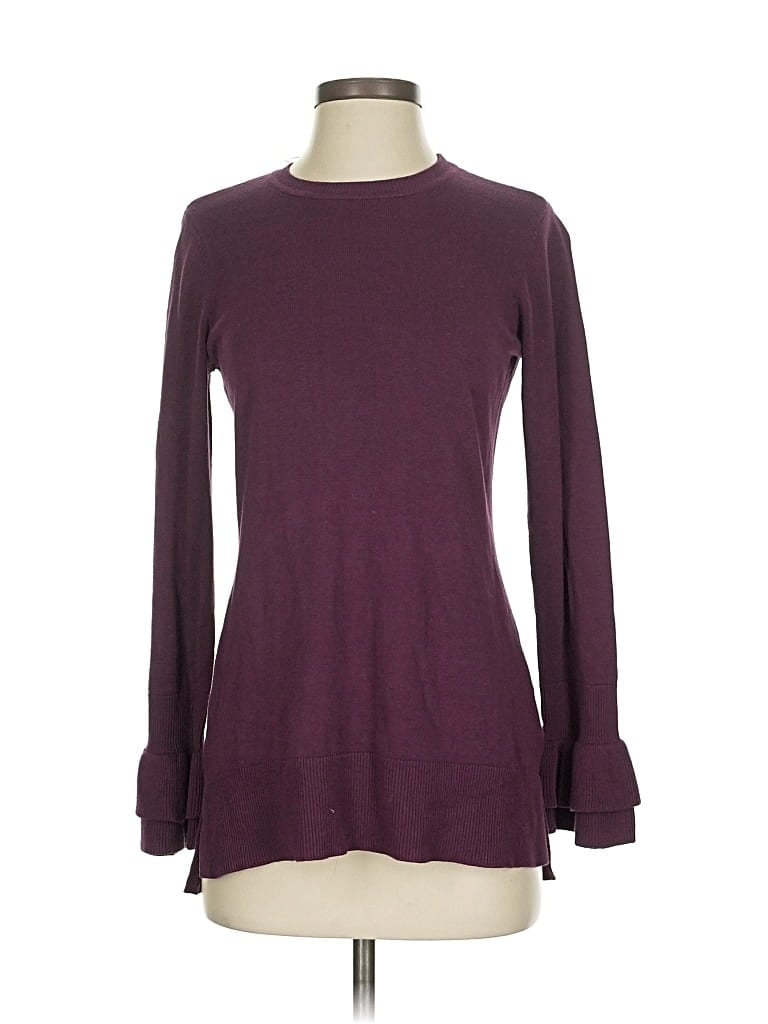 Pre-owned Isaac Mizrahi Live Pullover Sweater In Burgundy