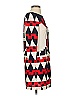 Tibi 100% Polyester Graphic Red Ivory Casual Dress Size XXS - photo 4