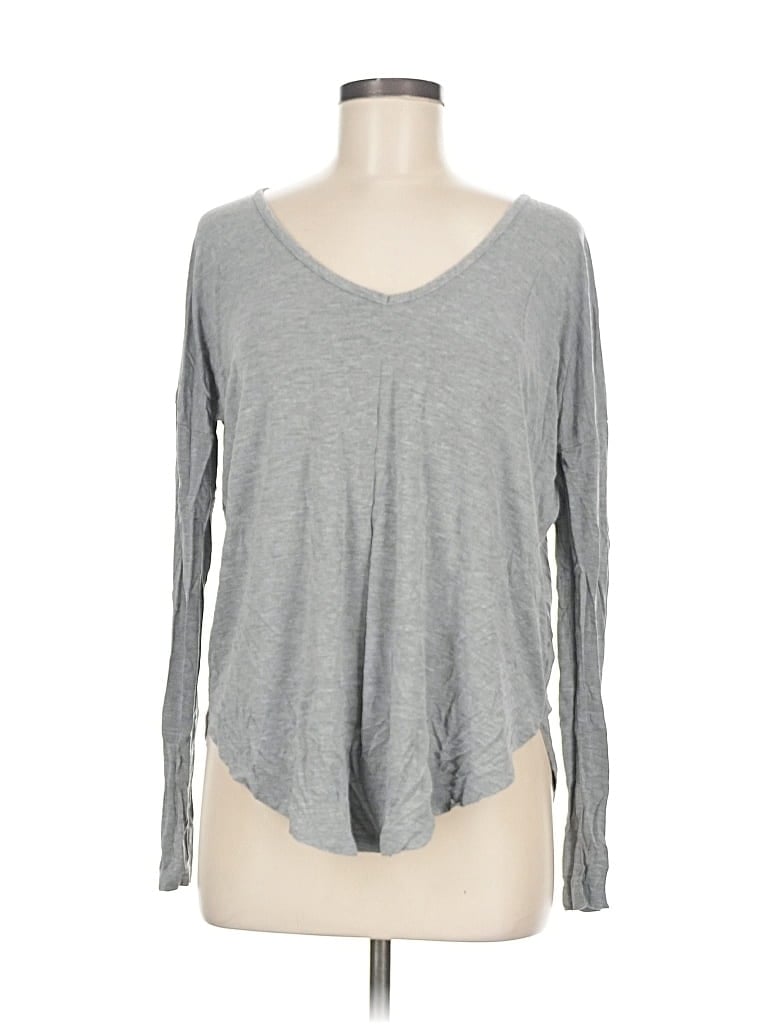 Pre-owned Unbranded Long Sleeve T-shirt In Gray
