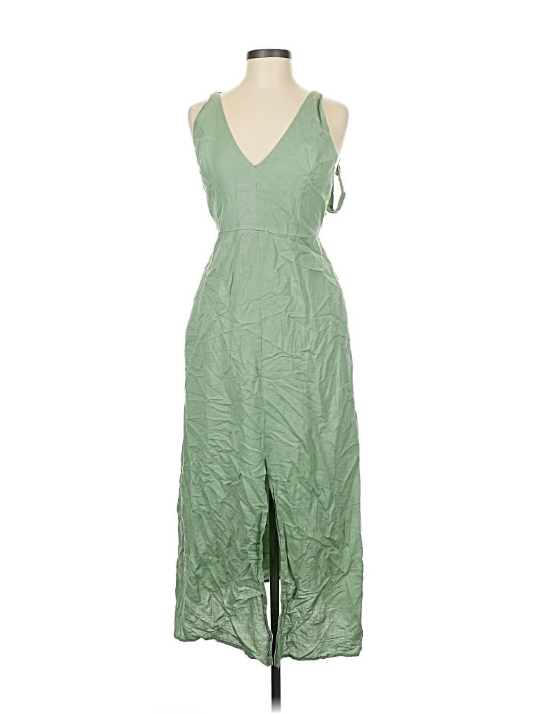 Pre-owned Saunders Collective Casual Dress In Green