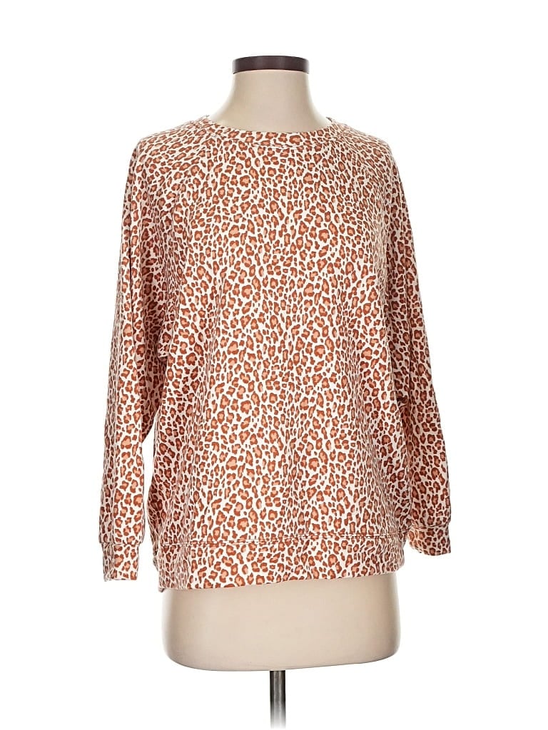 Pre-owned Lou & Grey Pullover Sweater In Orange