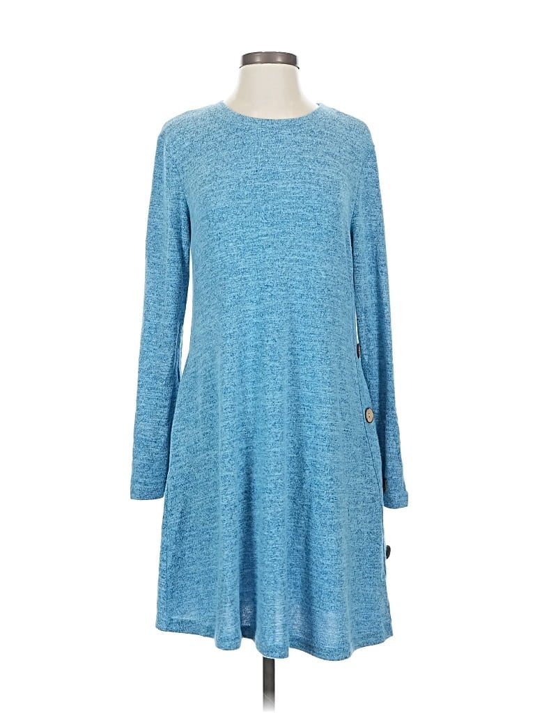 Pre-owned Unbranded Casual Dress In Blue