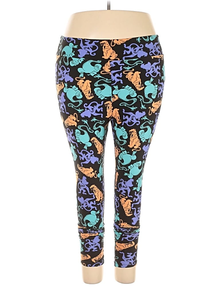 Pre-owned Lularoe Leggings In Blue