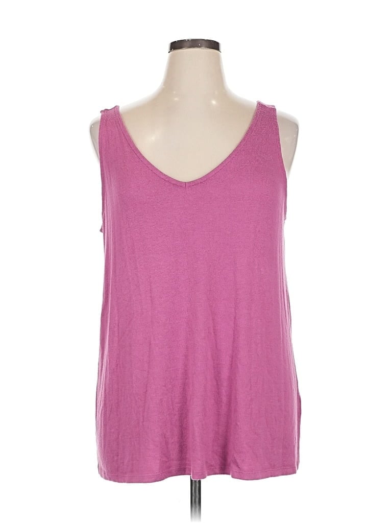 Pre-owned Colleen Lopez Tank Top Pink Halter Neckline Tops