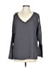 Juicy Couture 100% Polyester Gray Long Sleeve Blouse Size L - photo 1