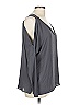 Juicy Couture 100% Polyester Gray Long Sleeve Blouse Size L - photo 4