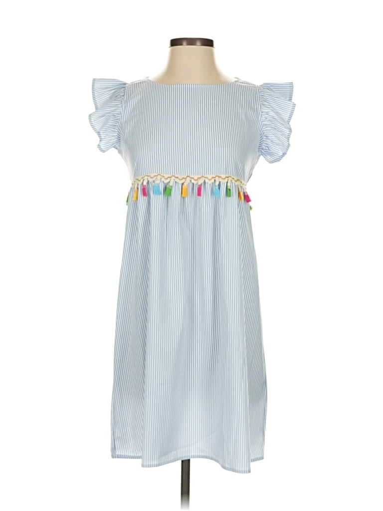 Pre-owned Shein Casual Dress In Blue