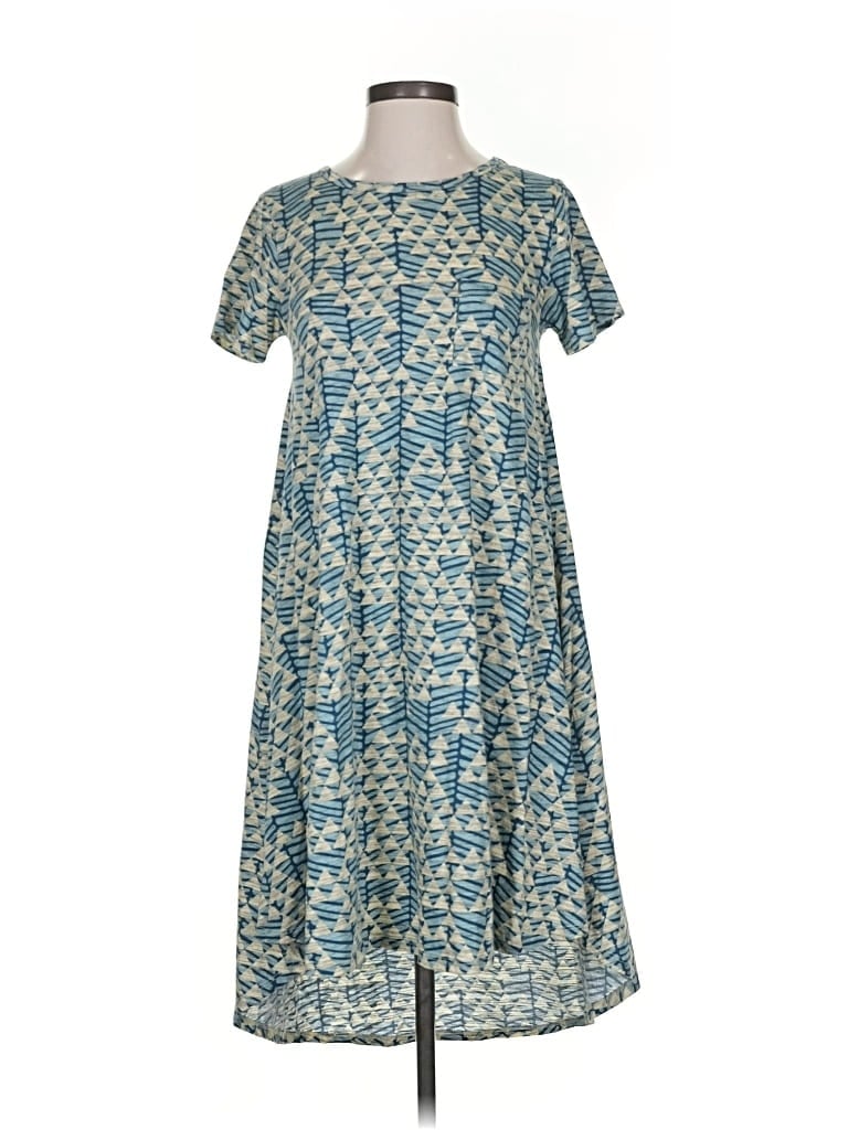 Pre-owned Lularoe Casual Dress In Blue