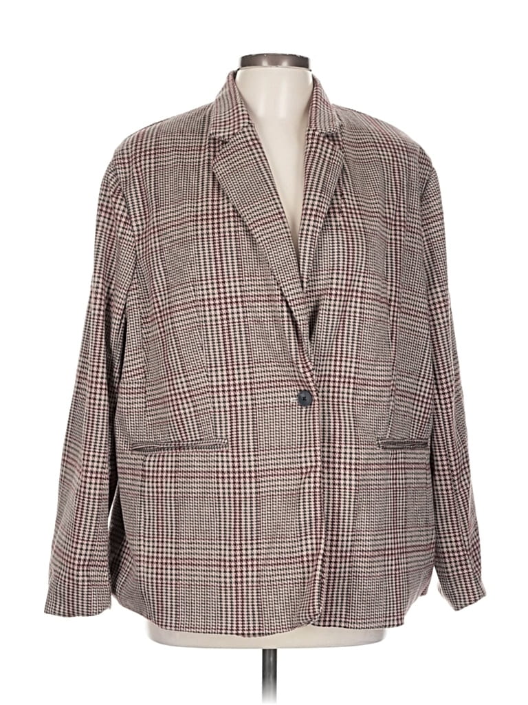 Torrid Blazer Jacket In Burgundy