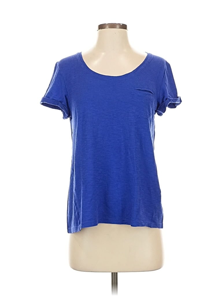 PURE AND GOOD Pre-owned Short Sleeve T-shirt In Blue