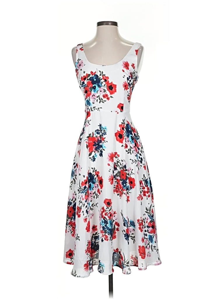 Pre-owned Cupcakes And Cashmere Cocktail Dress In White