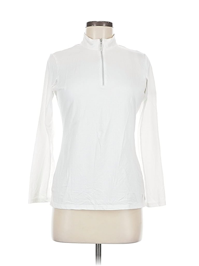 Pre-owned Bette & Court Long Sleeve Turtleneck In White