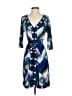 BCBGMAXAZRIA Print Blue Casual Dress Size XS - photo 1