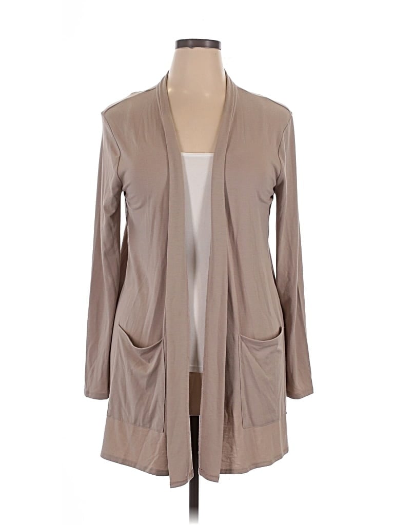 Pre-owned Zenana Cardigan Sweater In Brown