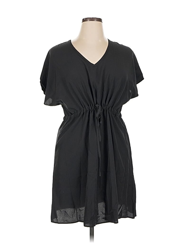 Pre-owned Ekouaer Casual Dress In Black