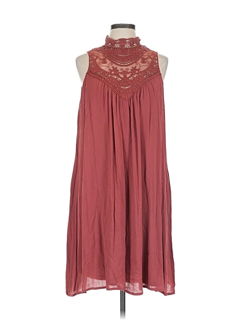 Pre-owned Signature Studio Casual Dress In Burgundy