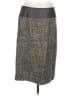 Philippe Adec Paris Tweed Gray Wool Skirt Size 10 - photo 1