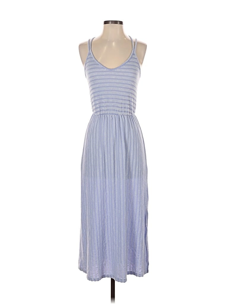 Pre-owned Caution To The Wind Casual Dress In Blue