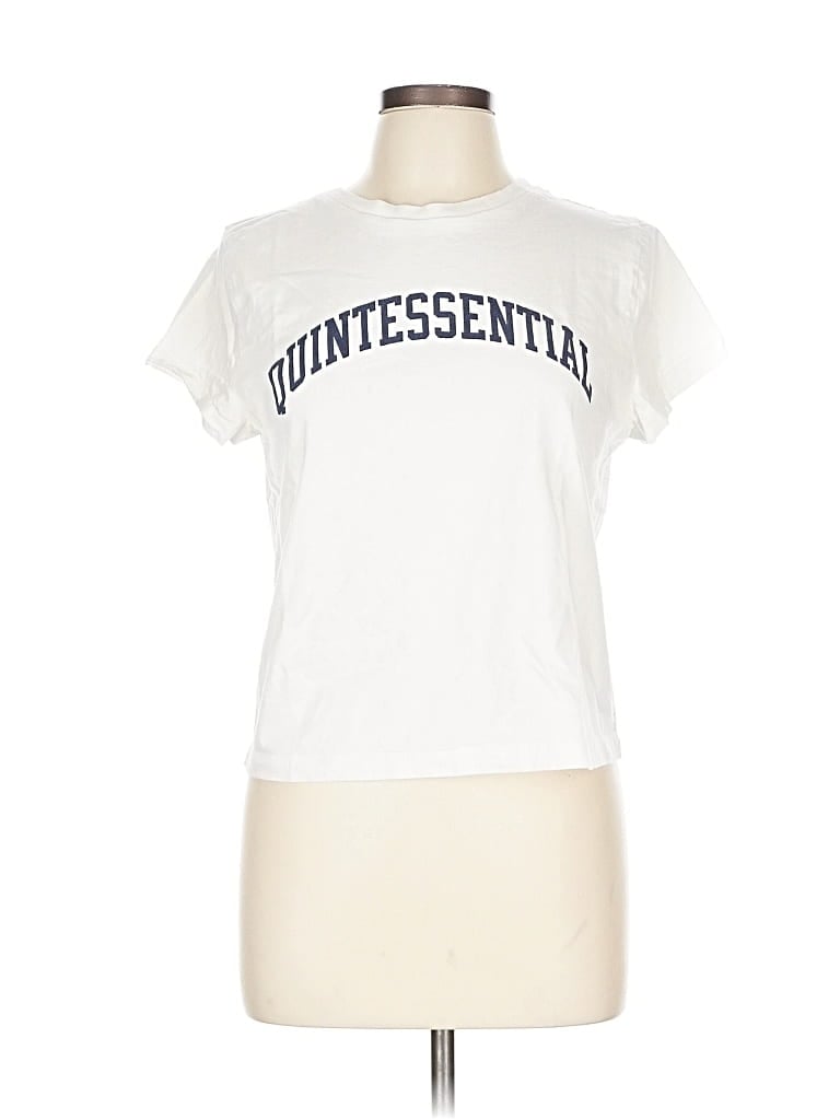 Pre-owned Assorted Brands Short Sleeve T-shirt In White