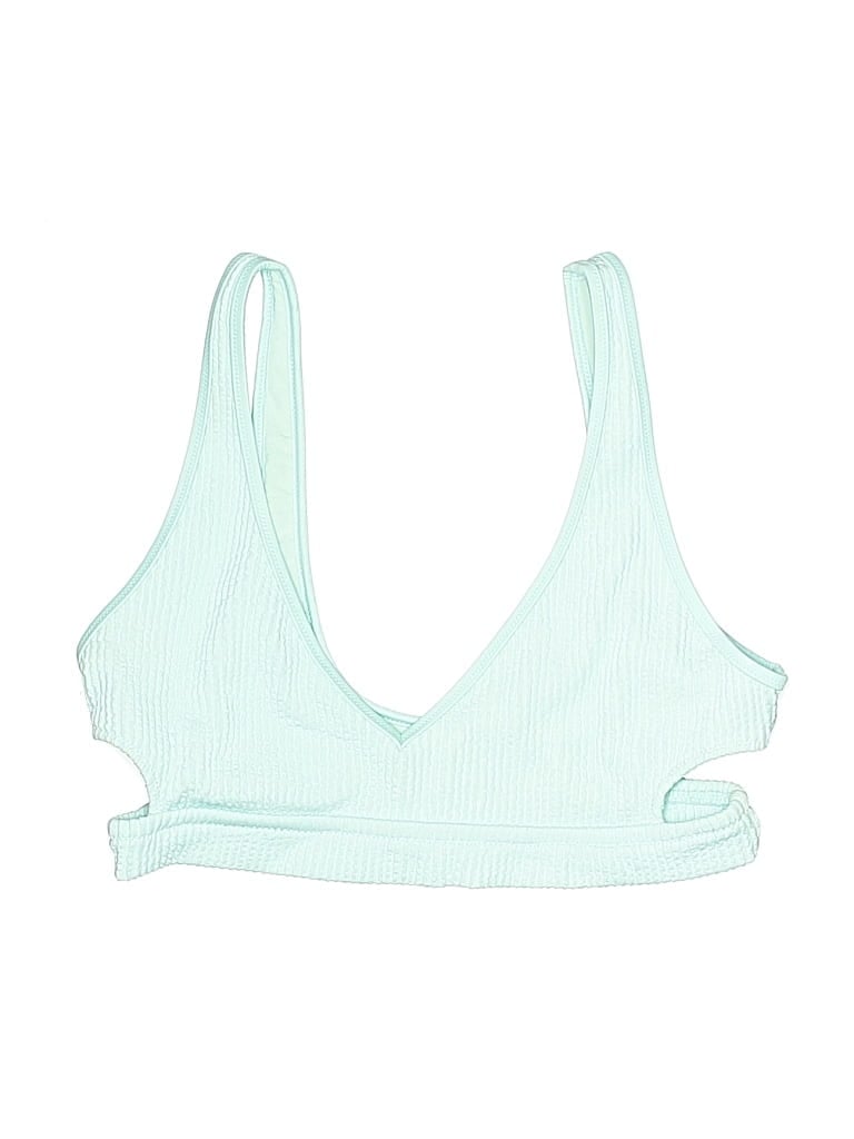 Pre-owned Aerie Swimsuit Top Blue Swimwear