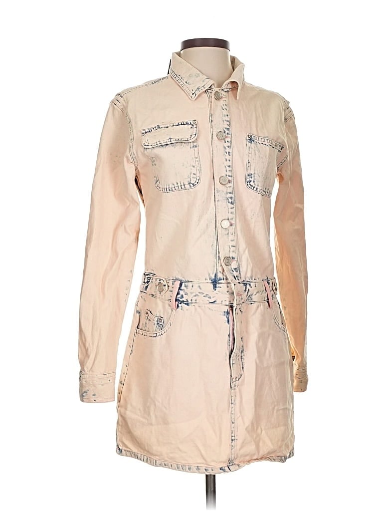 Pre-owned Assorted Brands Casual Dress In Brown