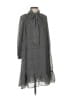 Max Studio 100% Polyester Polka Dots Gray Black Casual Dress Size XS (estimated) - photo 1