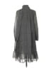 Max Studio 100% Polyester Polka Dots Gray Black Casual Dress Size XS (estimated) - photo 2