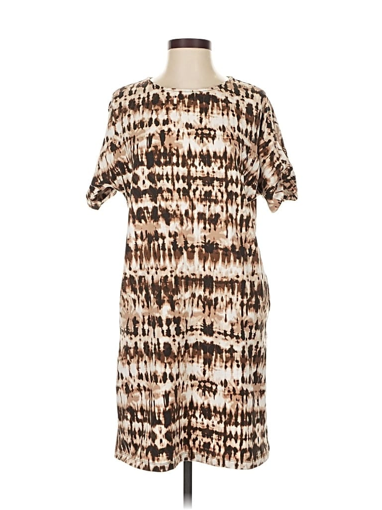 Pre-owned Signature Collection Casual Dress In Brown