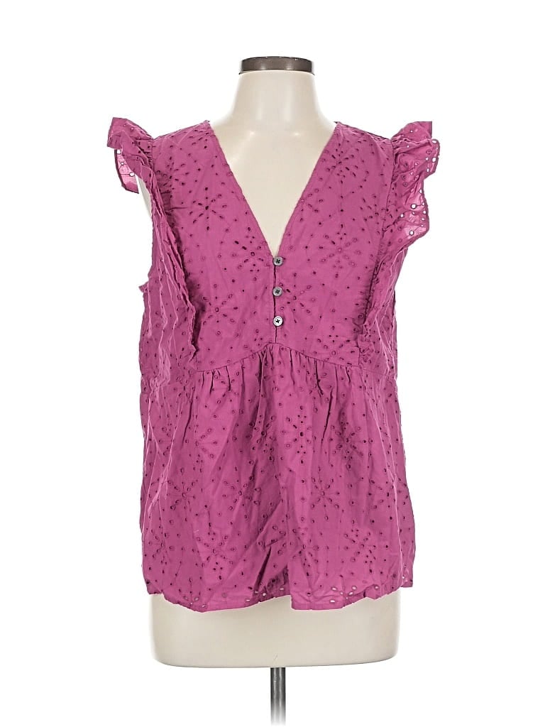 Pre-owned Ann Taylor Loft Sleeveless Blouse In Pink