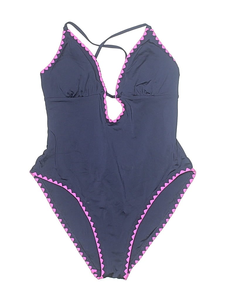 Pre-owned Lucky Brand One Piece Swimsuit In Blue