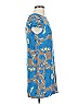 Tibi 100% Silk Print Blue Casual Dress Size 2 - photo 4