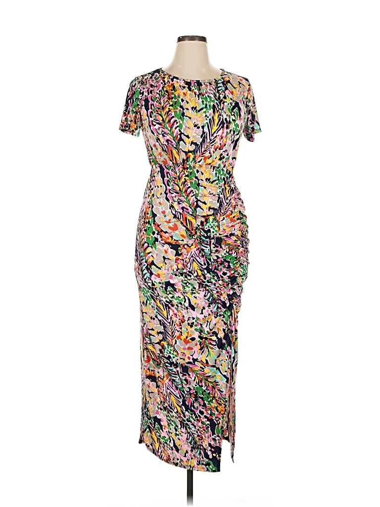 Pre-owned Beeson River Cocktail Dress In Silver