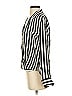 Zara 100% Silk Stripes Ivory Long Sleeve Silk Top Size XS - photo 5
