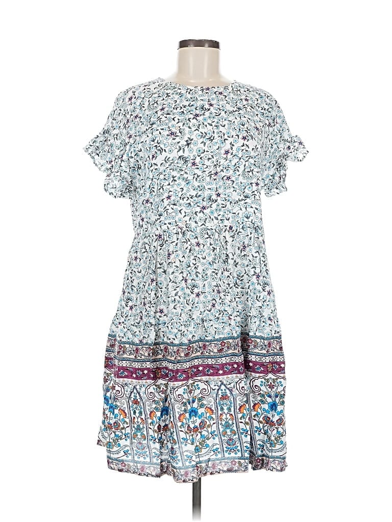 Btfbm Casual Dress In Blue