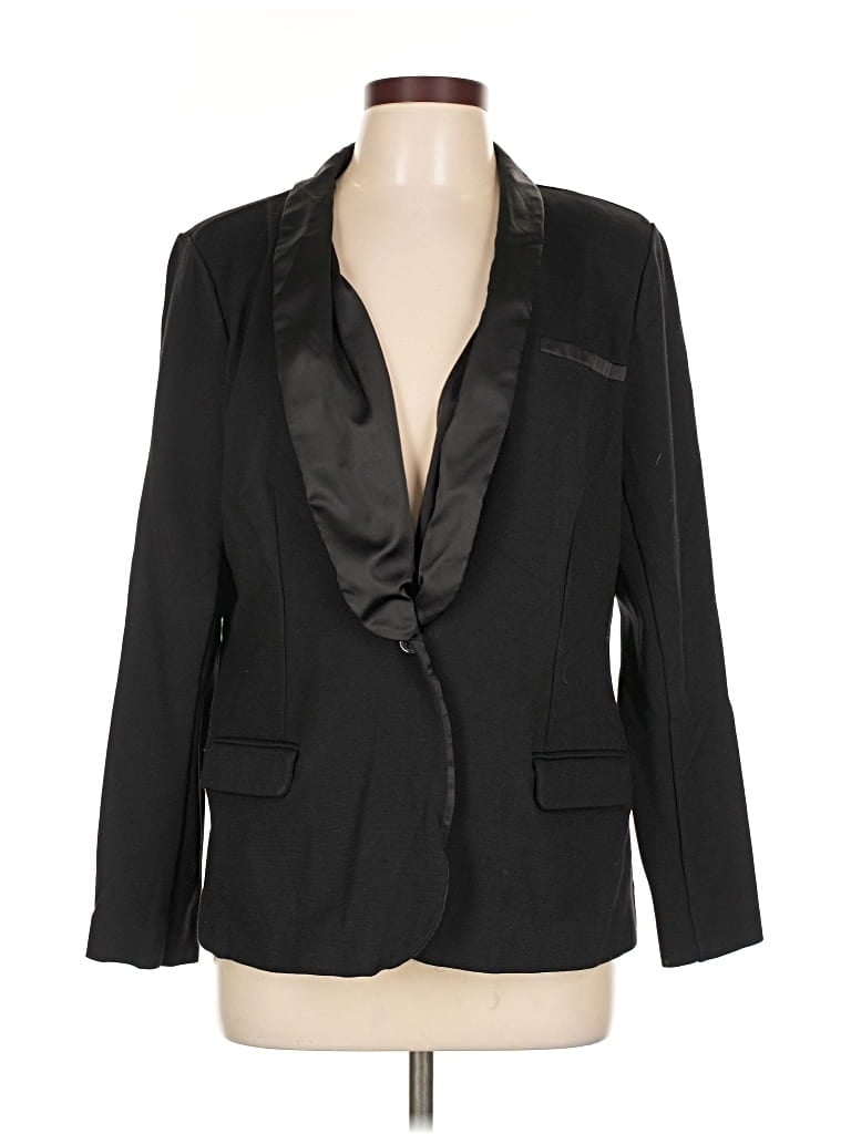 Pre-owned Nydj Blazer Jacket In Black