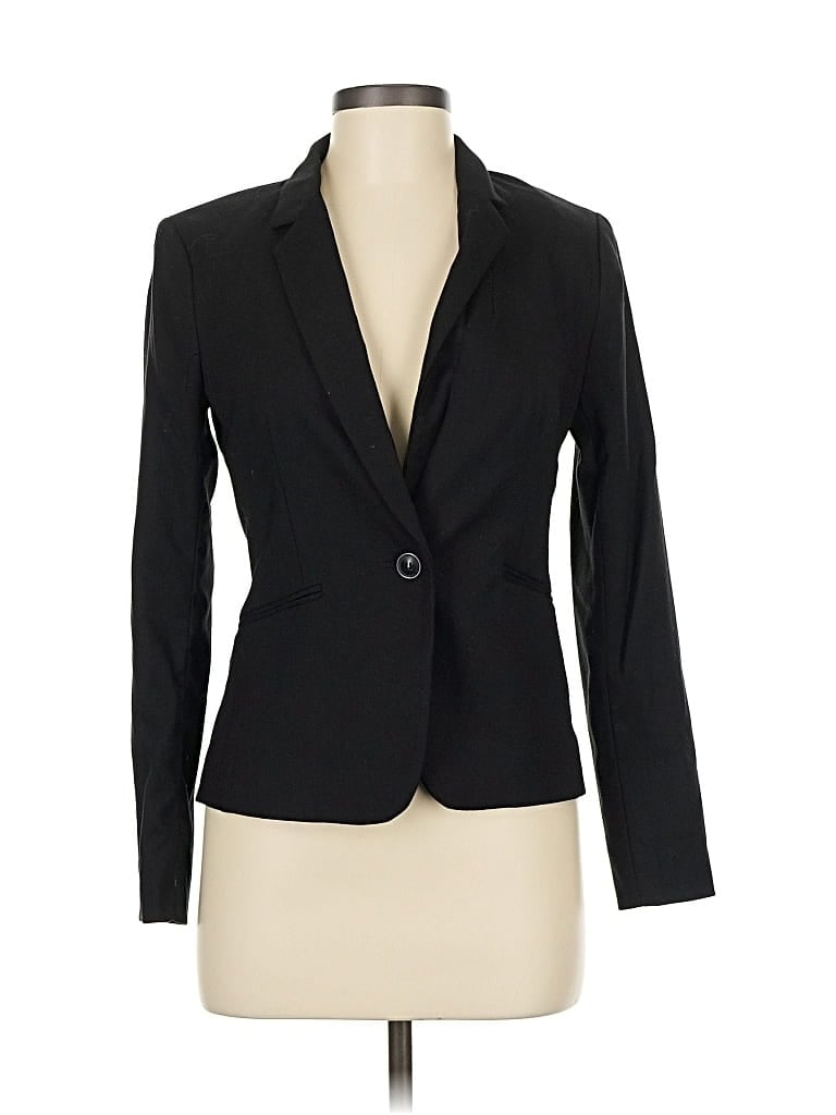 Pre-owned H&m Blazer Jacket In Black
